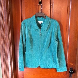 Christopher & Banks Turquoise Corduroy Blazer